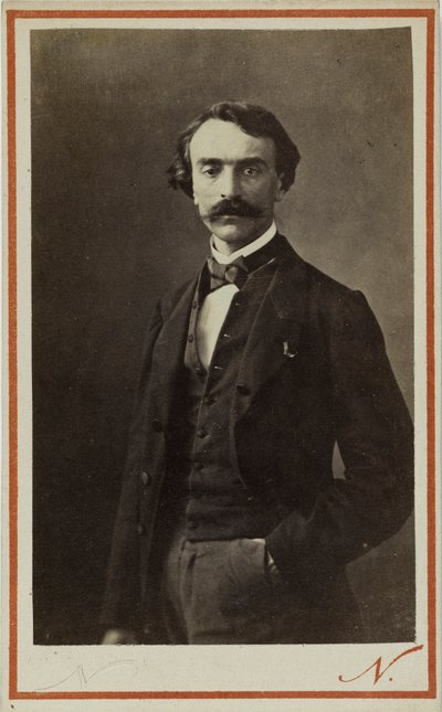 Jean-Léon Gérôme的肖像，1824-1904年，约1870年。 作者 摄影工作室纳达尔。
