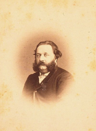 作曲家肖像阿尔弗雷德·贾尔（AlfredJaëll）1832-1882，1866年。 作者 Photo studio Paetz.