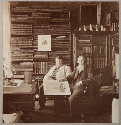 Pyotr Alexandrovich Yefremov和Alexey Petrovich Bakhrushin，1896-1900年 作者 米哈伊尔·沃尔科夫摄影棚