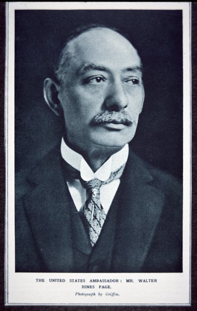 沃尔特-海因斯-佩奇（1855-1918）（黑白照片）。 作者 美国摄影师