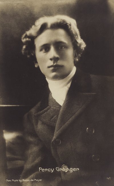 Percy Grainger，澳大利亚出生的作曲家、编曲家和钢琴家（1882-1961 年）（黑白照片） 作者 澳大利亚摄影师