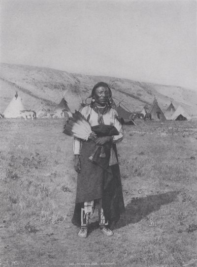 Winnipeg Jack, Blackfoot (b/w photo) 作者 加拿大摄影师