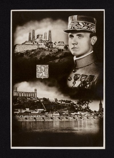Milan Ratislav Stepanik, Slovak soldier who served as a general in the French Army in the First World War and as Minister of War for Czechoslovakia (b/w photo) 作者 捷克摄影师