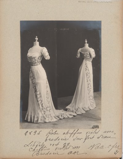 Album Page: House of Worth, Evening Dress 作者 法国摄影师