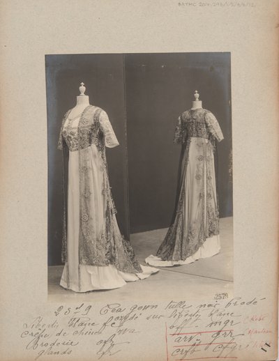 Album Page: House of Worth, Tea Gown 作者 法国摄影师