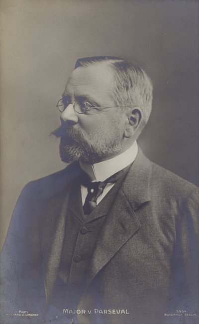 August von Parseval，德国飞艇设计师（黑白照片） 作者 德国摄影师