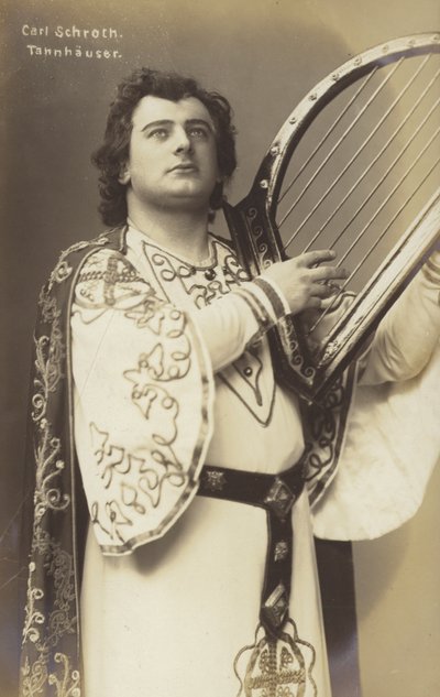 Carl Schroth, German opera singer as Tannhauser (b/w photo) 作者 德国摄影师