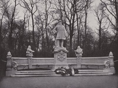 Der Sieges-Allee 纪念碑，弗里德里希·威廉 (Friedrich Wilhelm)，大库弗斯特 (Der Grosse Kurfurst)（黑白照片） 作者 德国摄影师