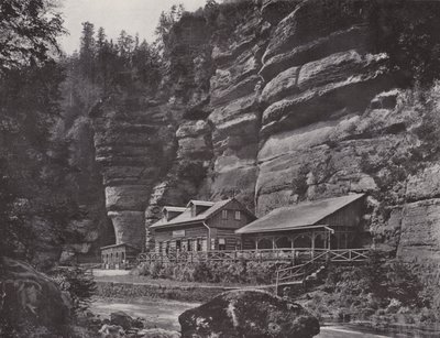 Edmundsklamm, Blockhaus (b/w photo) 作者 德国摄影师