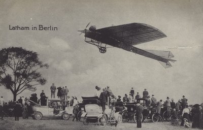 French aviator Hubert Latham in Berlin (b/w photo) 作者 德国摄影师