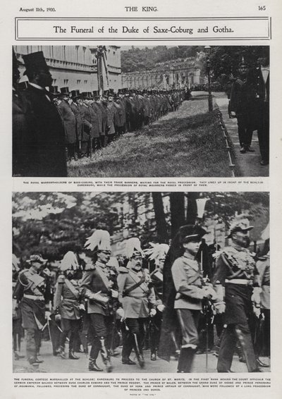 Funeral of Alfred, Duke of Saxe-Coburg and Gotha, second son of Queen Victoria and Prince Albert, Coburg, Germany 作者 德国摄影师