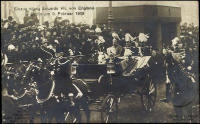 1909 年 2 月 9 日，爱德华七世国王在柏林对阵英格兰队 作者 德国摄影师