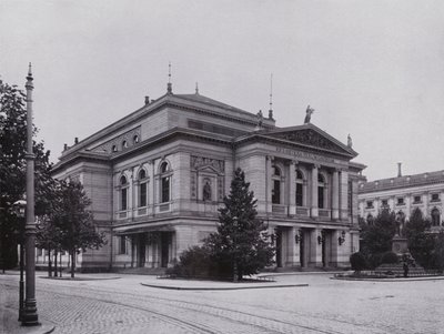 莱比锡：Gewandhaus und Mendelssohn 纪念碑（黑白照片） 作者 德国摄影师