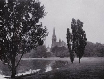 Leipzig: Johannapark Mit Lutherkirche (b/w photo) 作者 德国摄影师