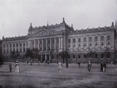 莱比锡: 皇家大学 (黑白照片) 作者 德国摄影师