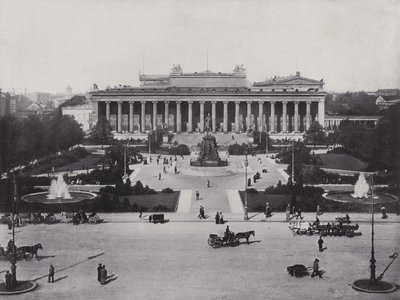 Lustgarten（黑白照片）。 作者 德国摄影师