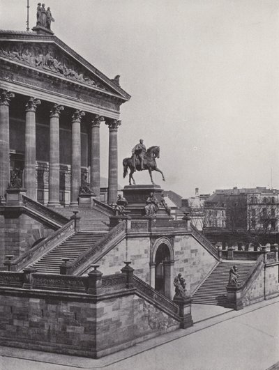 Nationalgalerie Und Denkmal Friedrich Wilhelm IV (b/w photo) 作者 德国摄影师