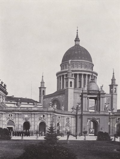 Potsdam, Stadtschloss, Fortunaportal Und St Nikolaikirche (b/w photo) 作者 德国摄影师