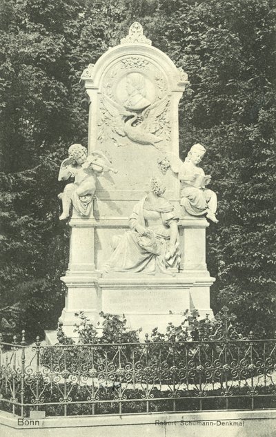 Robert Schumann Memorial, Bonn, Germany (b/w photo) 作者 德国摄影师