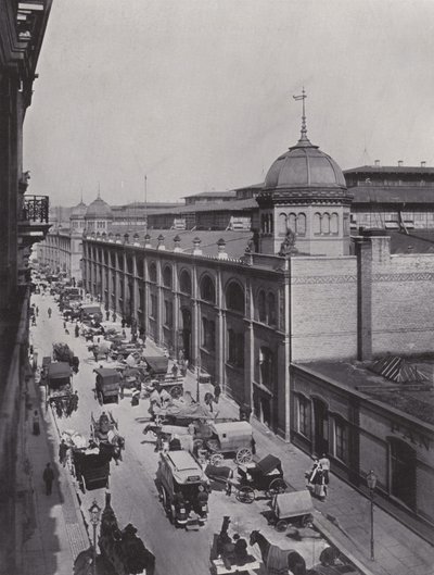 Vor Der Central-Markthalle Am Alexander-Platz (b/w photo) 作者 德国摄影师