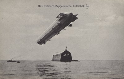 Zeppelin LZ III (b/w photo) 作者 德国摄影师