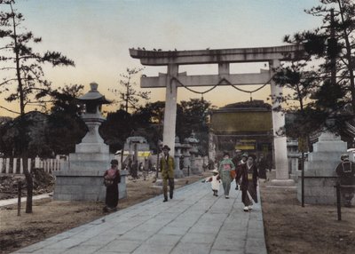 日本，约 1912 年：神户南光神社（照片） 作者 摄影师 日本人