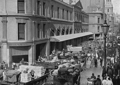伦敦市比灵斯盖特市场（cillagesgate Market），c1900年，1911年 作者 画报社