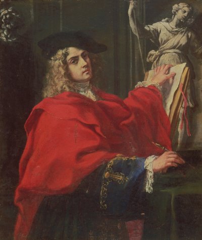 自画像，1702 作者 Pier Leone Ghezzi