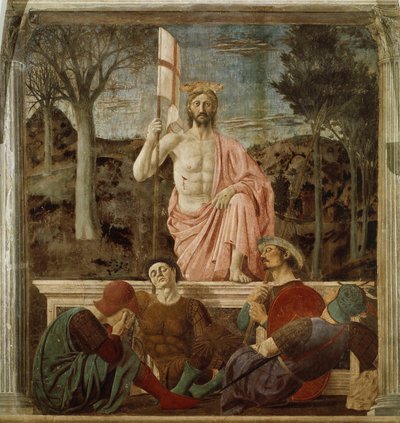 复活，约1460年 作者 Piero della Francesca