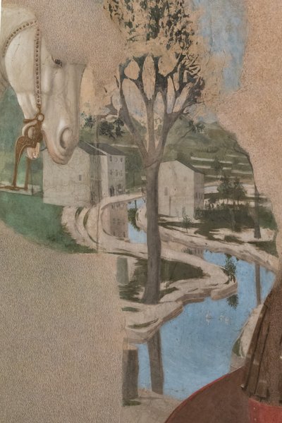 君士坦丁战胜马克森提乌斯，细节与风景。 作者 皮耶罗·德拉·弗朗西斯卡