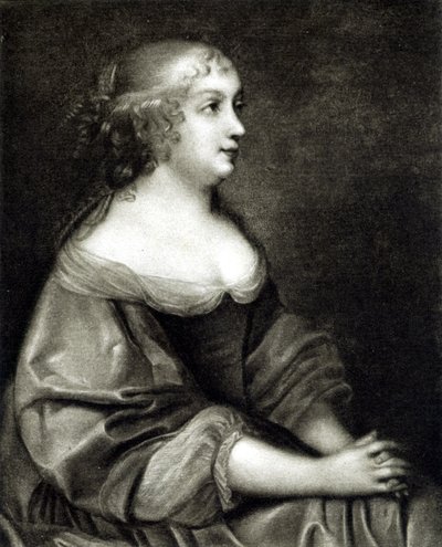 奥地利的安妮（1601-1666）肖像，法国和纳瓦拉的女王，路易十四的母亲 作者 Pierre (after) Mignard