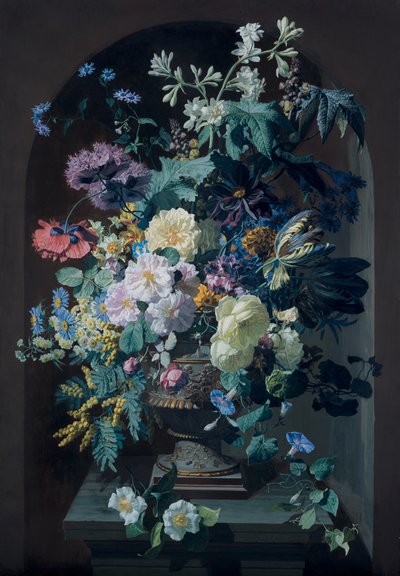 含羞草的花瓶和含葡萄的花瓶（同辈人） 作者 皮埃尔·阿德里安·查巴尔·杜苏吉