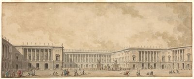 凡尔赛宫的第一个重建项目已提交给路易十六国王c。 1785年。 作者 皮埃尔·阿德里安·巴黎