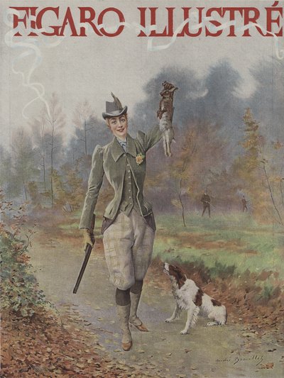 Le Figaro Illustre的封面，1891年11月 作者 Pierre Andre after Brouillet