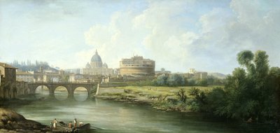 罗马圣天使城堡景观 作者 Caspar van Wittel（拒绝归因）