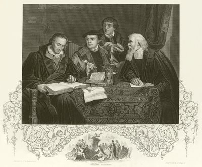 Luther，Melancthon，Pomeranus和Cruciger 作者 皮埃尔·安托万·拉布谢尔（Pierre Antoine Labouchere）
