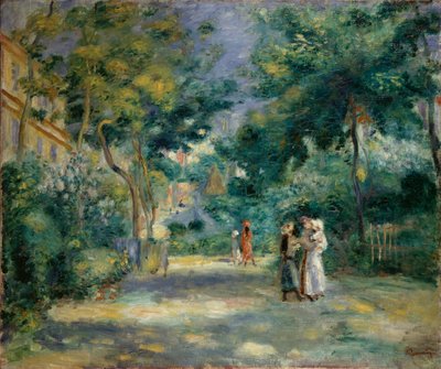 蒙马特的花园，1890-1899年 作者 皮埃尔·奥古斯特·雷诺阿