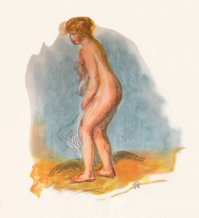 沐浴者站，1946年 作者 皮埃尔·奥古斯特·雷诺阿