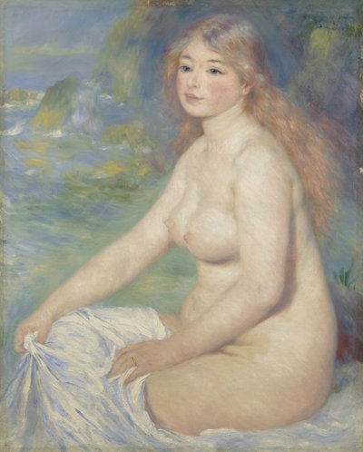 金发沐浴者（1881） 作者 皮埃尔·奥古斯特·雷诺阿