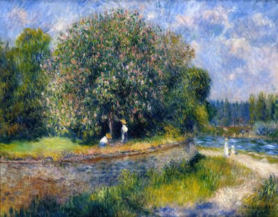 盛开的栗树 作者 Pierre Auguste Renoir