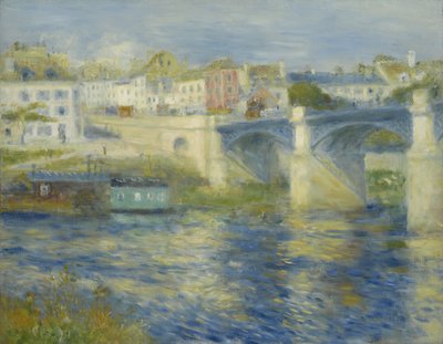 查图大桥，约1875年（布面油画） 作者 Pierre Auguste Renoir