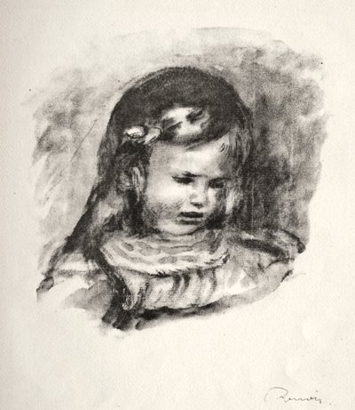 克劳德·雷诺阿（Claude Renoir），低头，1904年。 作者 皮埃尔·奥古斯特·雷诺阿