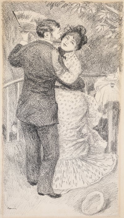 乡村舞蹈，1883年 作者 皮埃尔·奥古斯特·雷诺阿