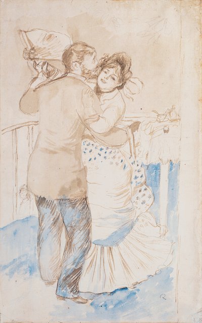 乡村舞蹈，1883年 作者 皮埃尔·奥古斯特·雷诺阿