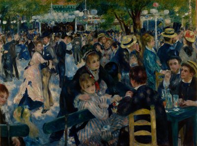 Le Moulin de la Galette 的舞蹈 作者 皮埃尔·奥古斯特·雷诺阿