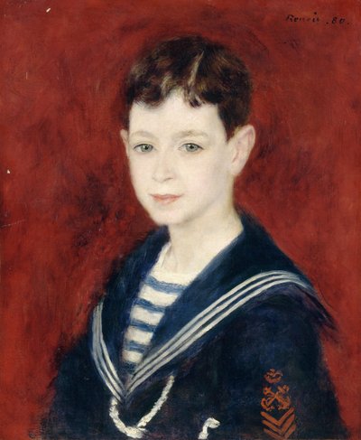 小男孩费尔南德·哈尔芬（Fernand Halphen），1880年 作者 皮埃尔·奥古斯特·雷诺阿