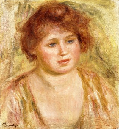 女人头，1919年 作者 皮埃尔·奥古斯特·雷诺阿