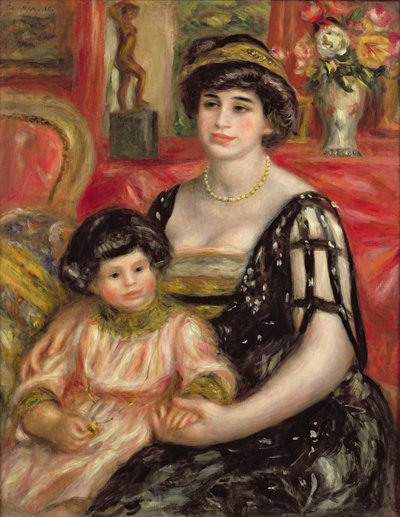 1910年，Josse Bernheim-Young夫人和她的儿子亨利 作者 皮埃尔·奥古斯特·雷诺阿