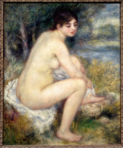 风景中的裸女 作者 Pierre Auguste Renoir