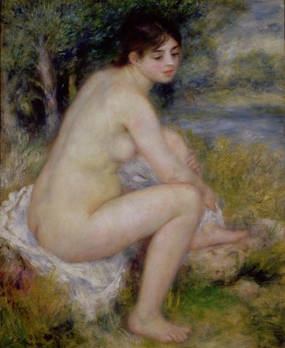 风景中的裸体 作者 Pierre Auguste Renoir